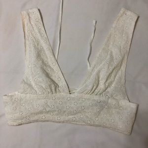 ASOS white crochet crop top